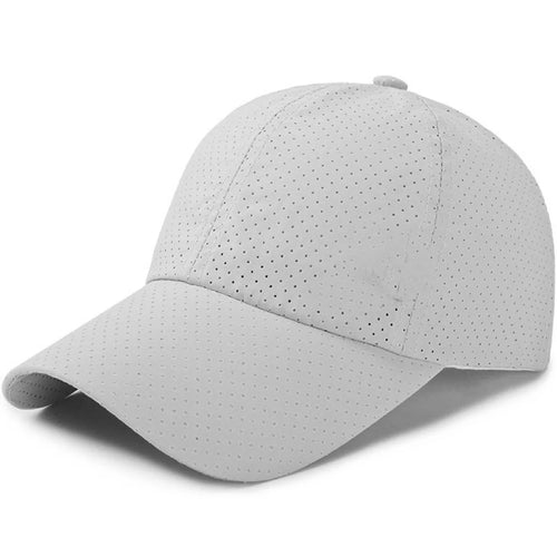 Breathable Mesh Solid Color Baseball Cap for Men & Women