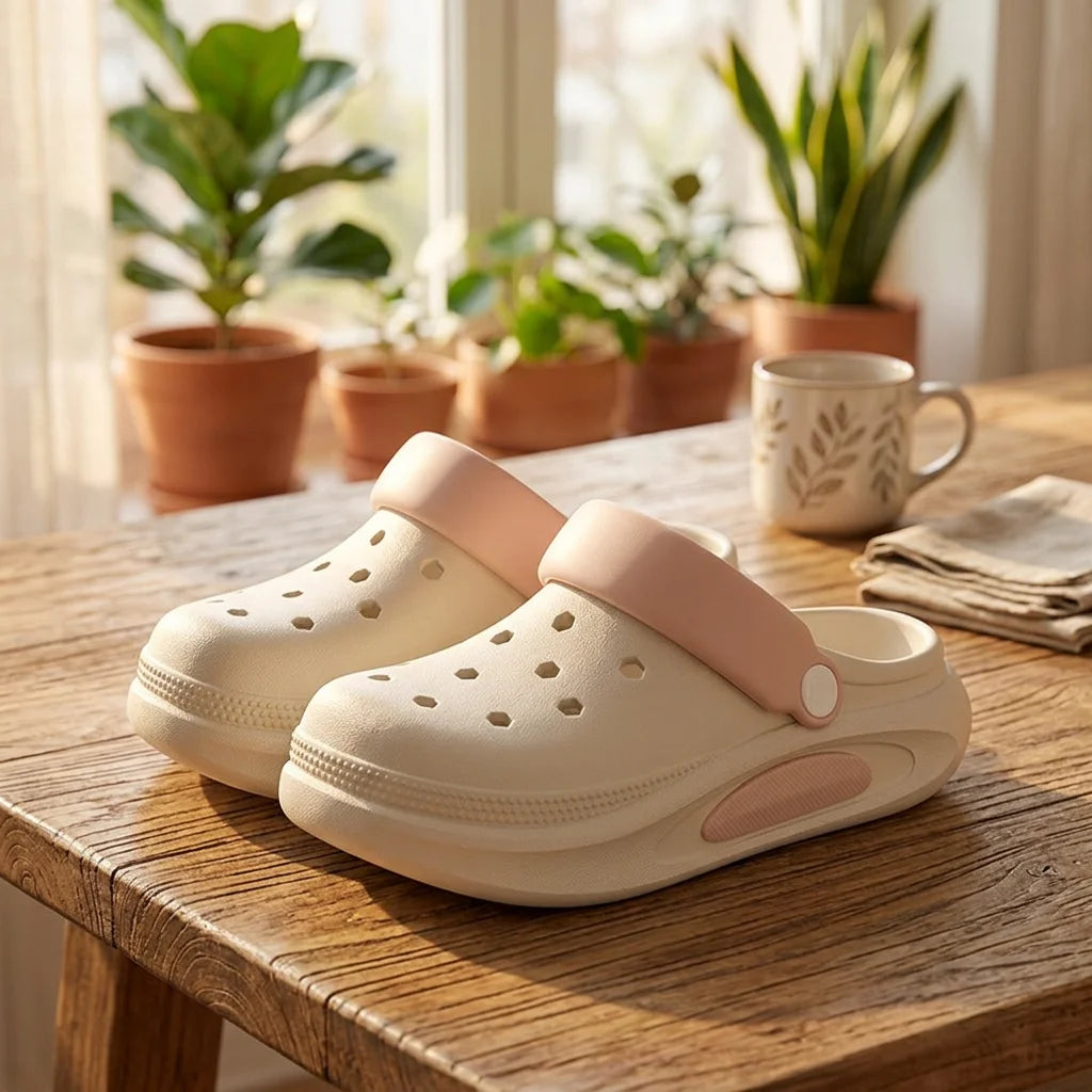 Women’s Summer EVA Clogs with 3D Charms Non Slip Beach Shoes