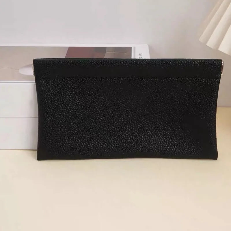 Self Closing PU Leather Long Wallet and Passport Holder