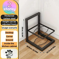 2 Tier Black