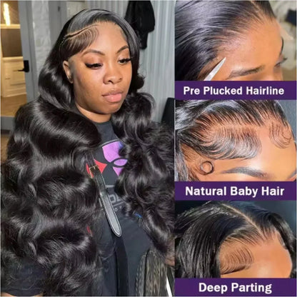 Women's Brazilian Body Wave HD Lace Front Human Hair Wig