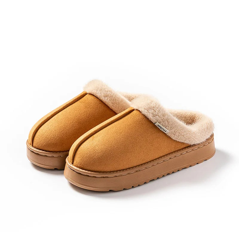 Unisex Fluffy Warm EVA Thick Sole Winter Slippers