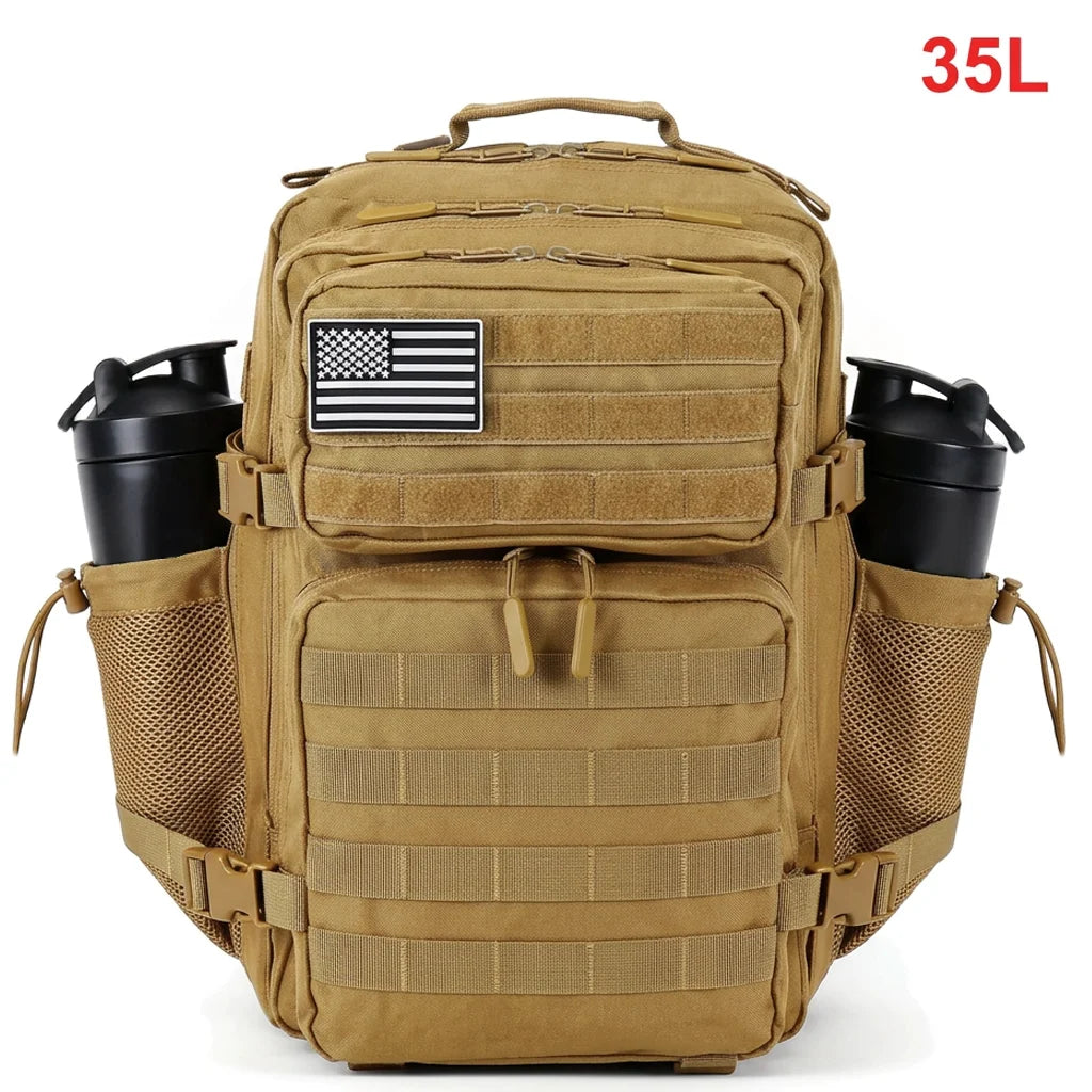 35L MOLLE Tactical Hiking Backpack with Dual Bottle Holders