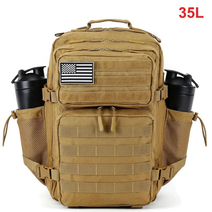 35L MOLLE Tactical Hiking Backpack with Dual Bottle Holders