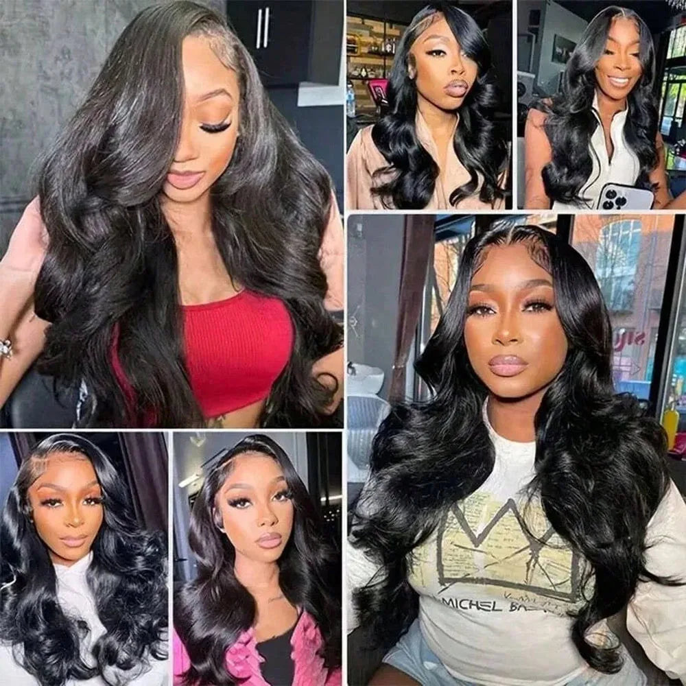 36 Inch Body Wave 13x4 HD Lace Front Human Hair Wig 250% Density