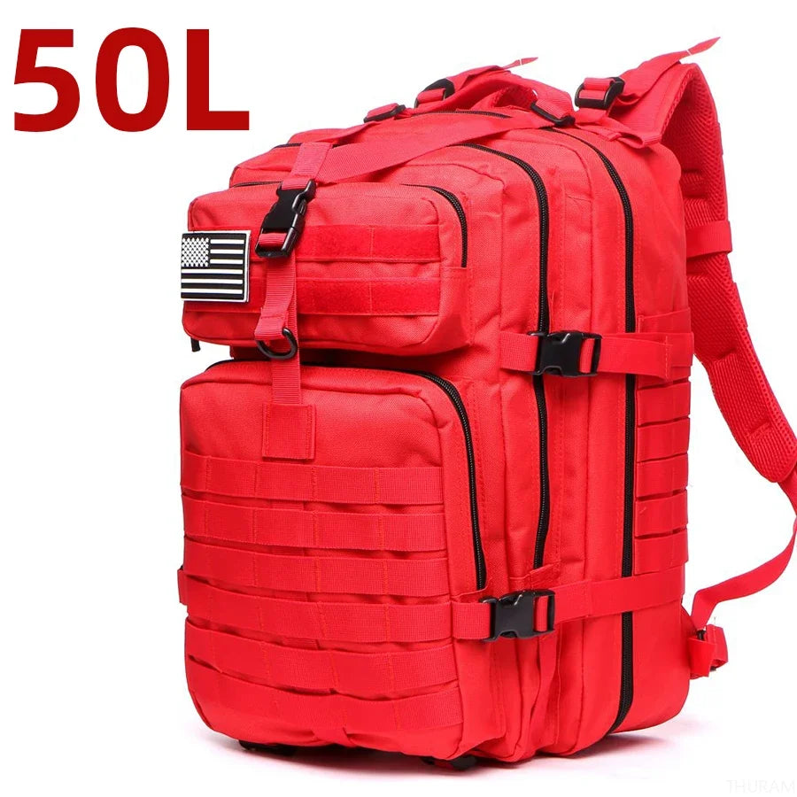 25L or 50L Waterproof Tactical Hiking Backpack