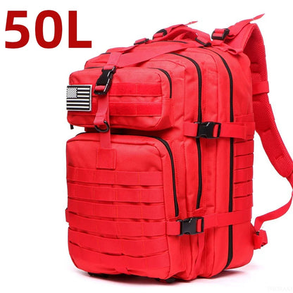 25L or 50L Waterproof Tactical Hiking Backpack