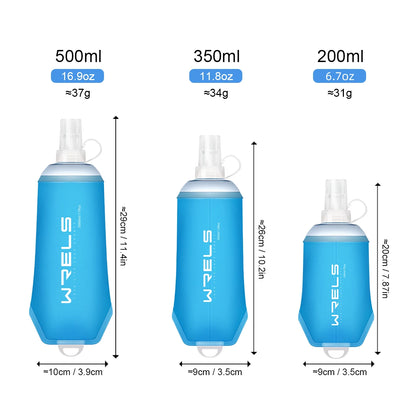 WRELS BPA Free Collapsible TPU Soft Flask Water Bottle