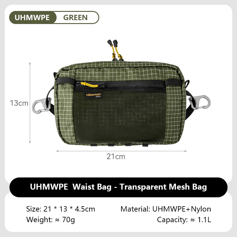 1.1L Ultralight Waterproof Dyneema Waist Pack