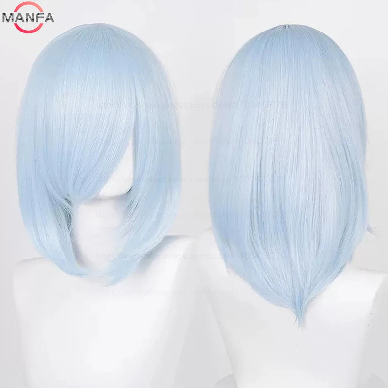 40cm Heat Resistant Anime Cosplay Wig with Bangs
