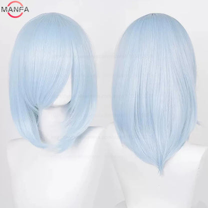 40cm Heat Resistant Anime Cosplay Wig with Bangs