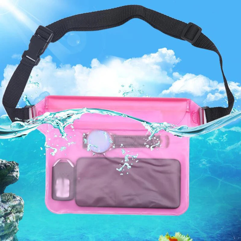 Waterproof Dry Bag Waist Pack with Phone Pouch