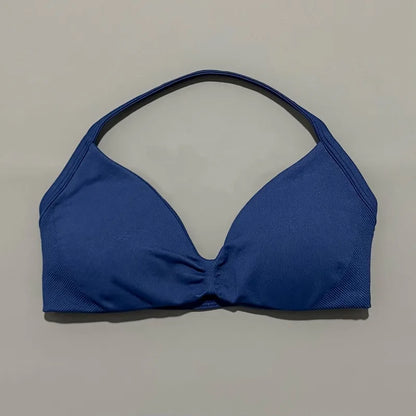Women's High Support Strappy Halter Sports Bra