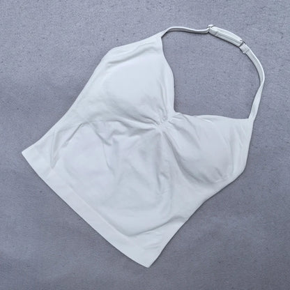 Women's Adjustable Strappy Backless Padded Sports Bra