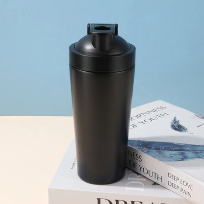 500ml or 750ml Stainless Steel Protein Shaker Bottle with Mixing Ball
