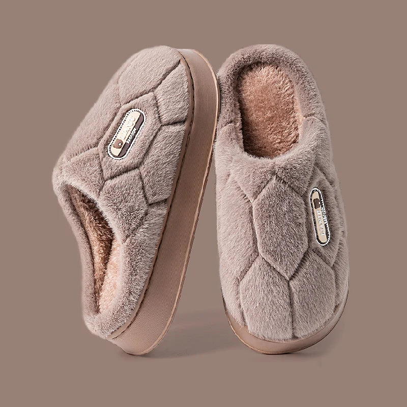 Big Size 50–51 Warm Winter Slippers for Men & Women Non Slip Home Shoes