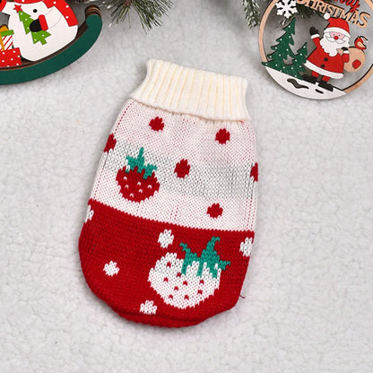 Cute Warm Pullover Sweater for Small Dogs & Cats Winter Pet Clothing