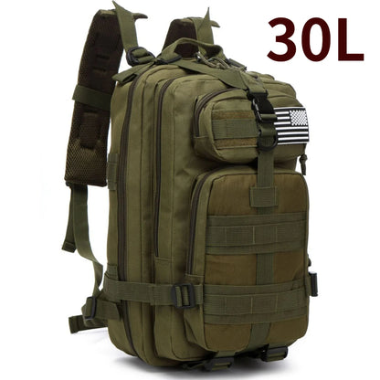 30L or 50L Waterproof Tactical Hiking Backpack