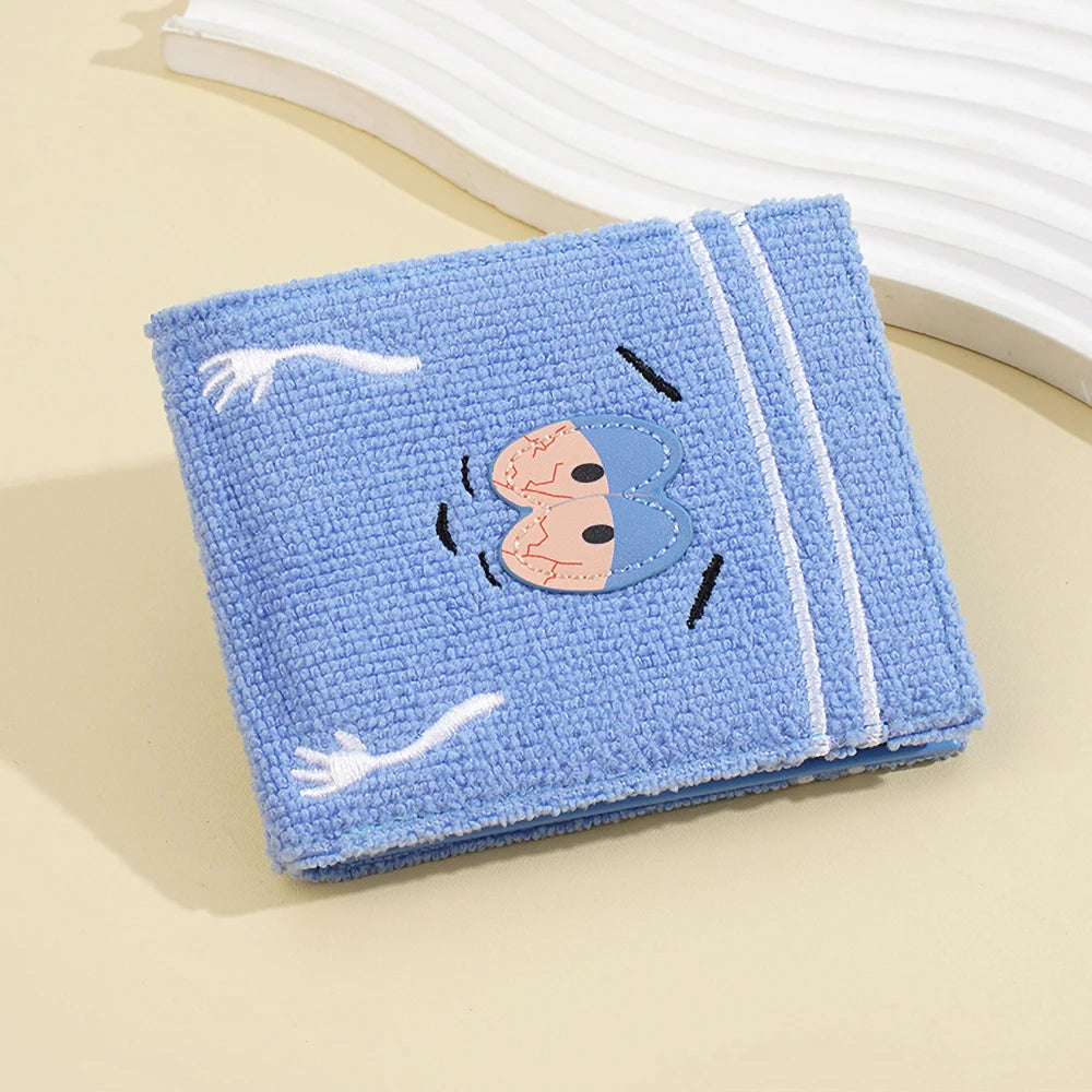 Women's Cute Plush Fuzzy Zip Coin Purse