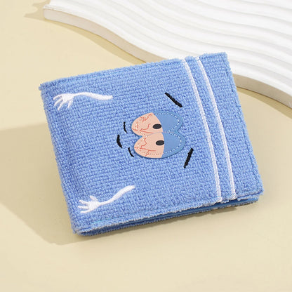 Women's Cute Plush Fuzzy Zip Coin Purse