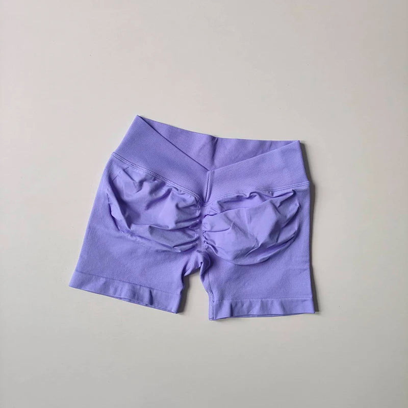 Women's High Waist V Shape Butt Lift Yoga Shorts