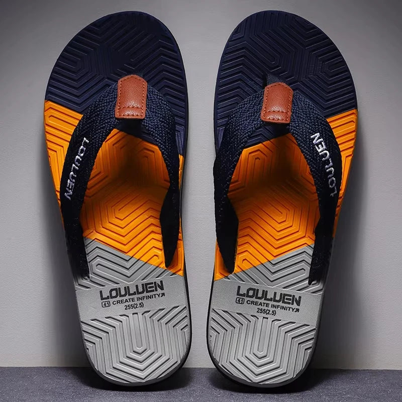 Men’s Breathable Summer Beach Flip Flops Casual Outdoor Slippers