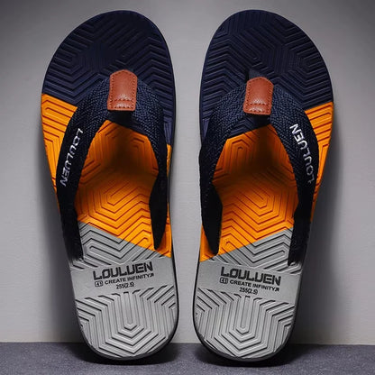Men’s Breathable Summer Beach Flip Flops Casual Outdoor Slippers