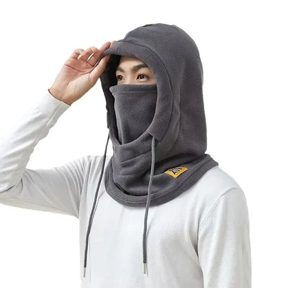 Unisex 3 in 1 Windproof Balaclava Hat with Neck Warmer