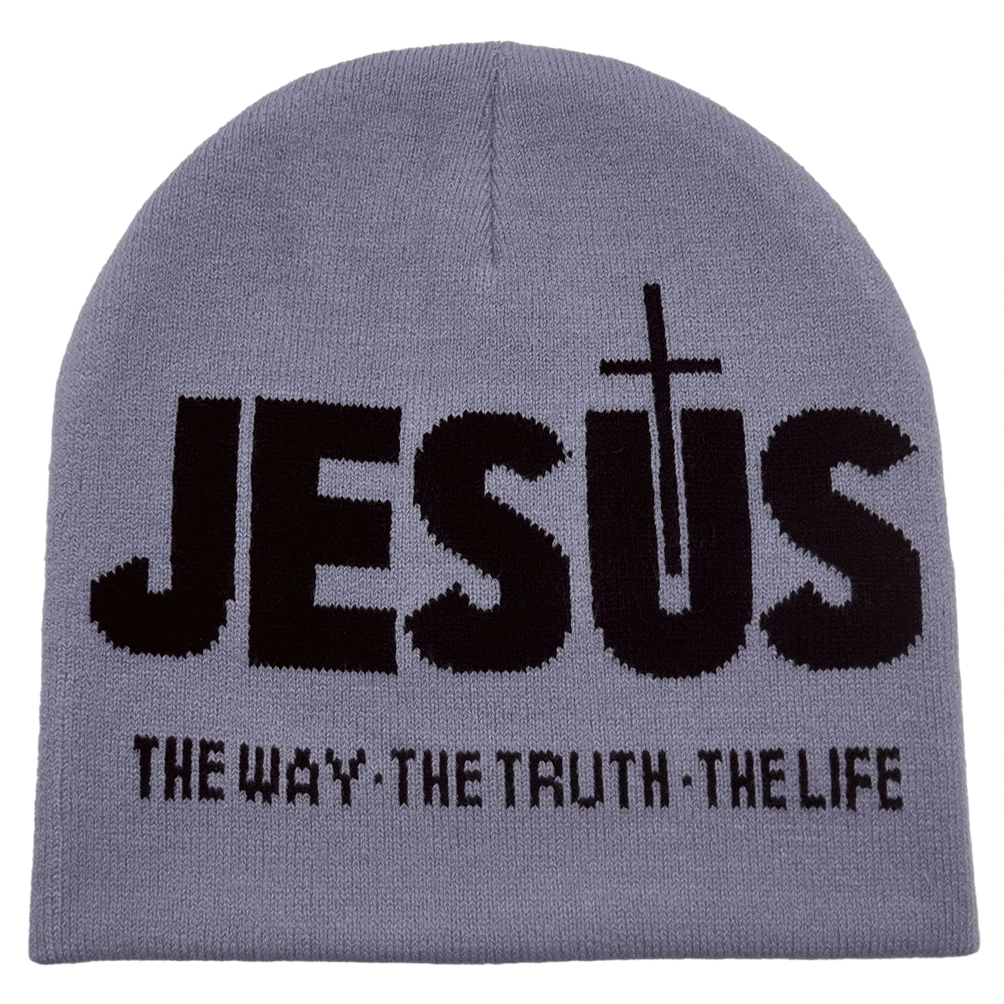 Unisex JESUS Jacquard Knit Winter Beanie