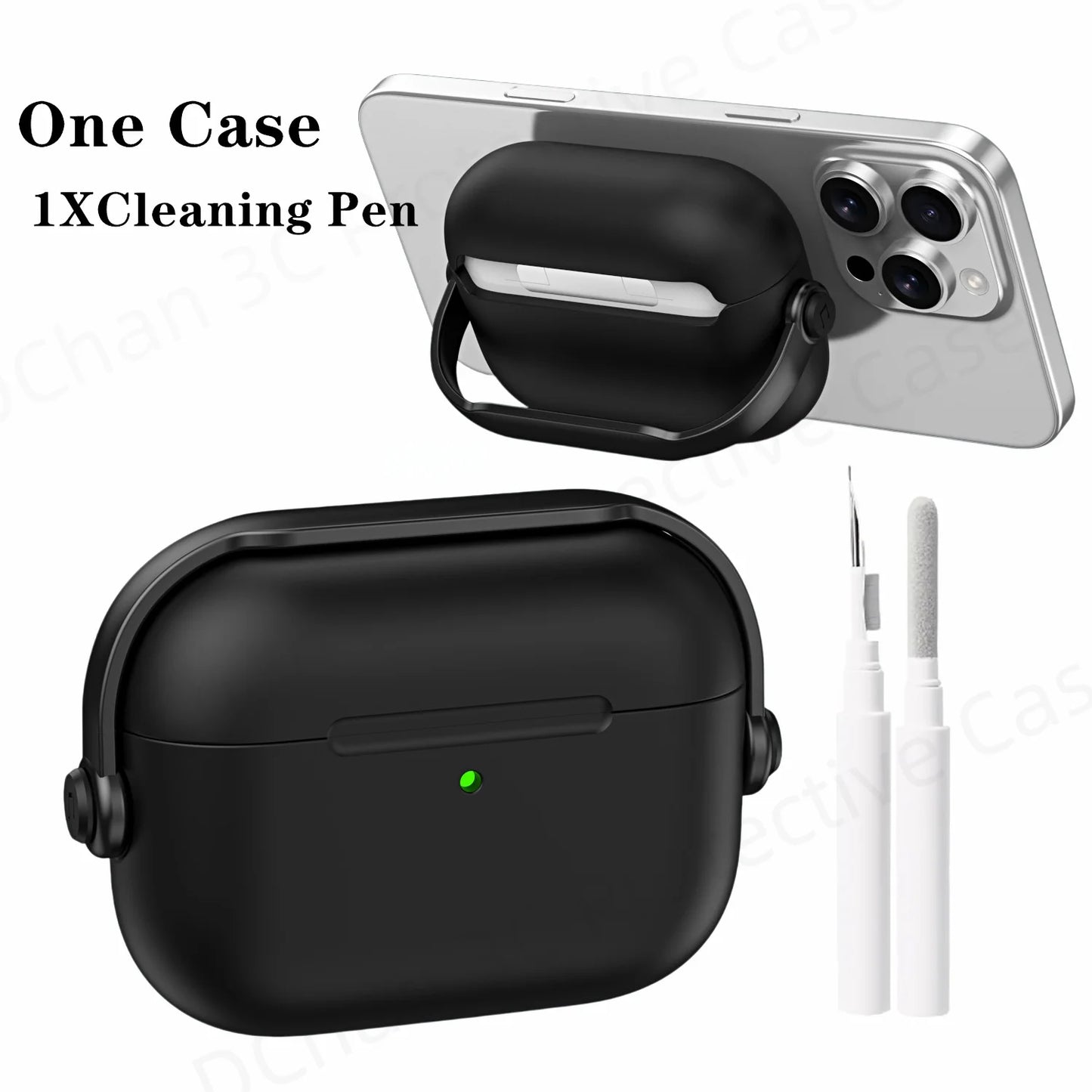 Shockproof AirPods Pro 3 and AirPods 4 Case with Lock and Cleaner Kit