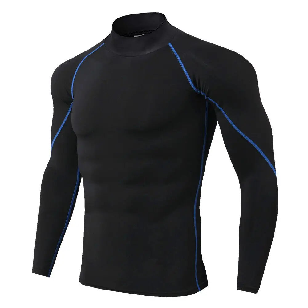 Men's Quick Dry Long Sleeve Compression Sports Shirt