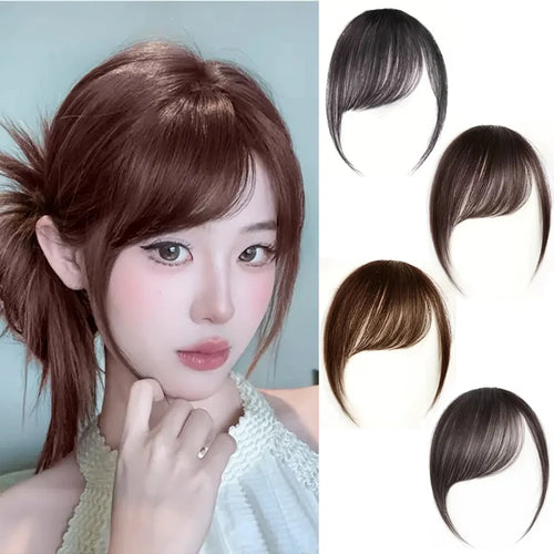 Women's Short Slanted Bangs Clip In Hair Extension