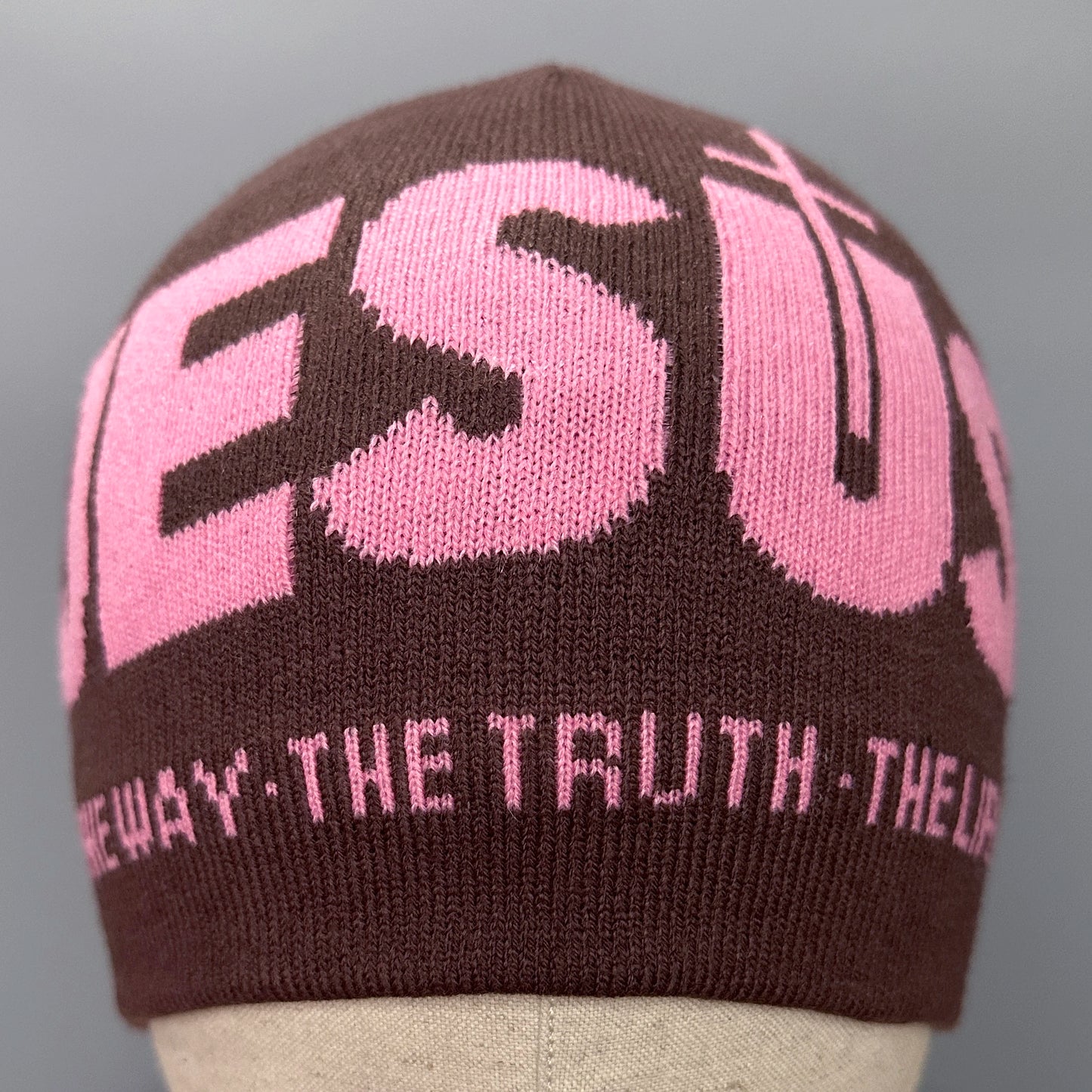 Unisex JESUS Jacquard Knit Winter Beanie