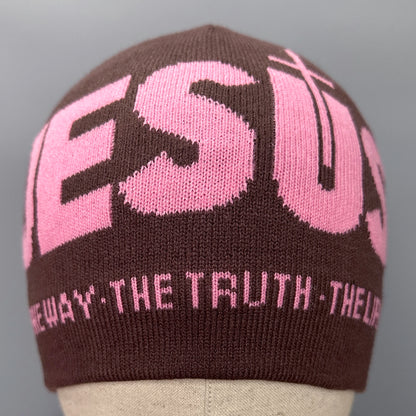 Unisex JESUS Jacquard Knit Winter Beanie