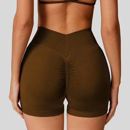Women's High Waist V Shape Butt Lift Yoga Shorts