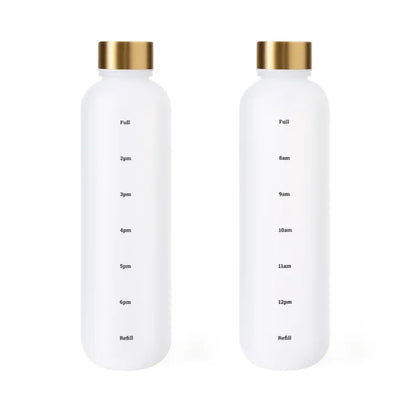 1000ml BPA Free Motivational Sports Water Bottle with Time Marker