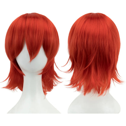 Unisex 12 Inch Short Bob Cosplay Wig with Bangs
