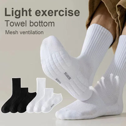Men's Thick Cotton Sports Basketball Socks