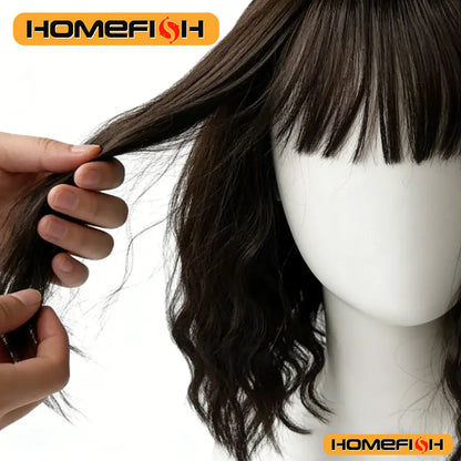 Women's Curly Synthetic Wig with Bangs