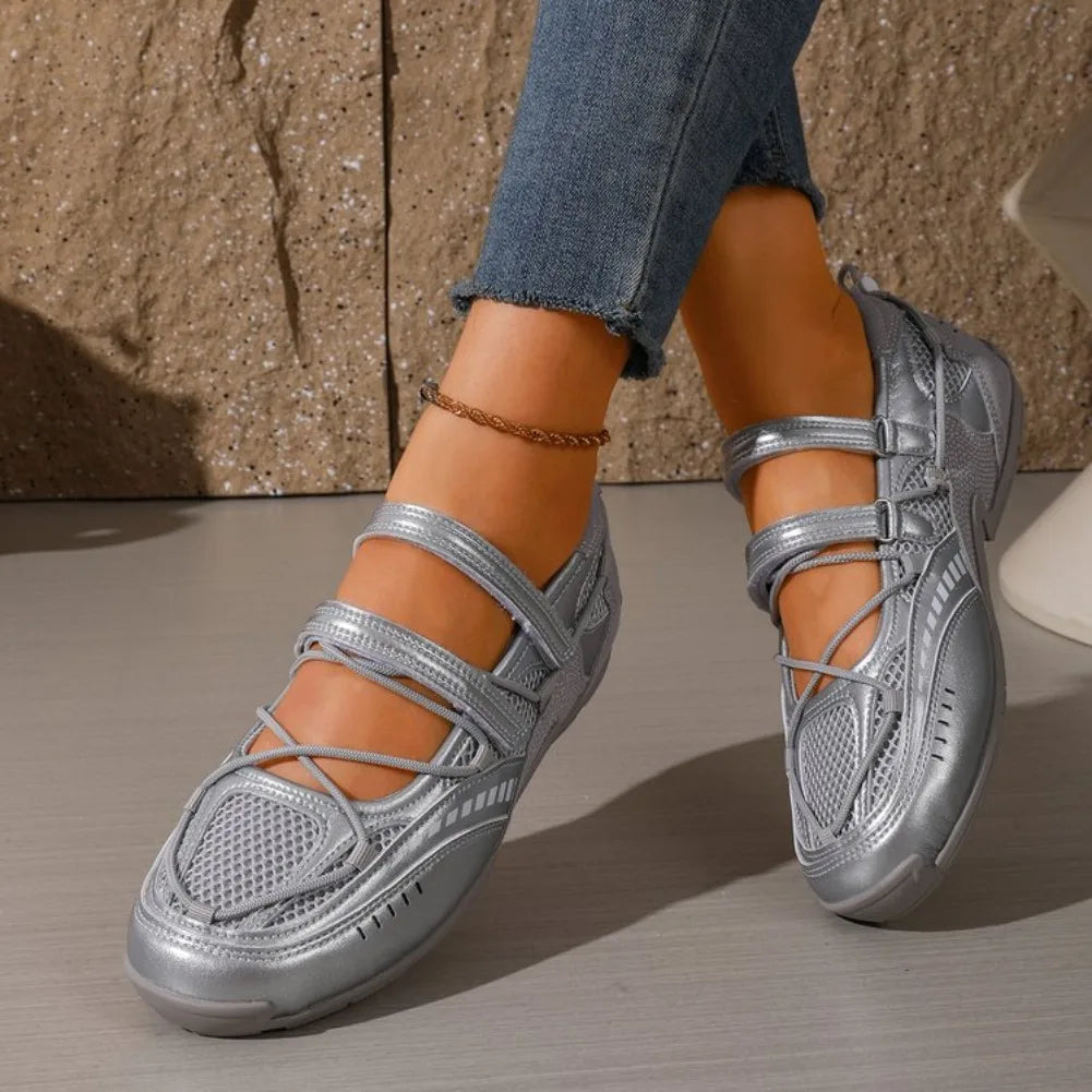 Women's Breathable Non Slip Mary Jane Sneakers