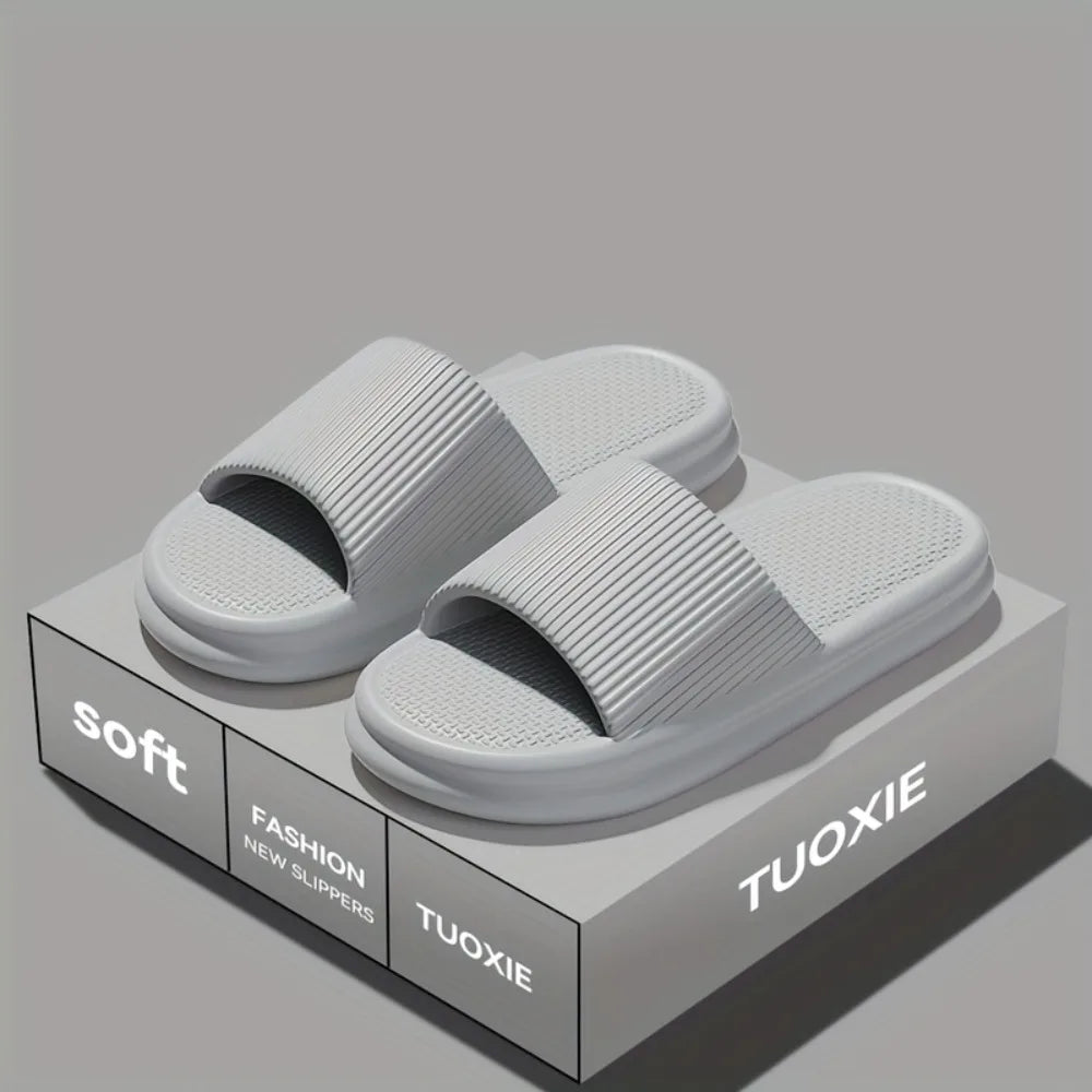 Unisex Soft EVA Summer Slippers Odor Resistant Non Slip Home & Bathroom Shoes