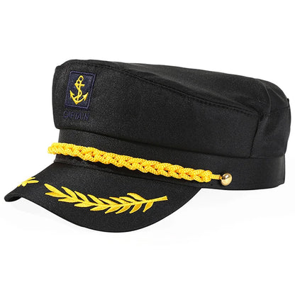 Unisex Adjustable Yacht Captain Sailor Hat