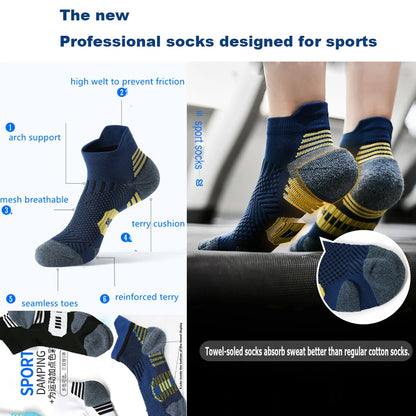 3 Pairs Quick Dry Non Slip Sports Socks