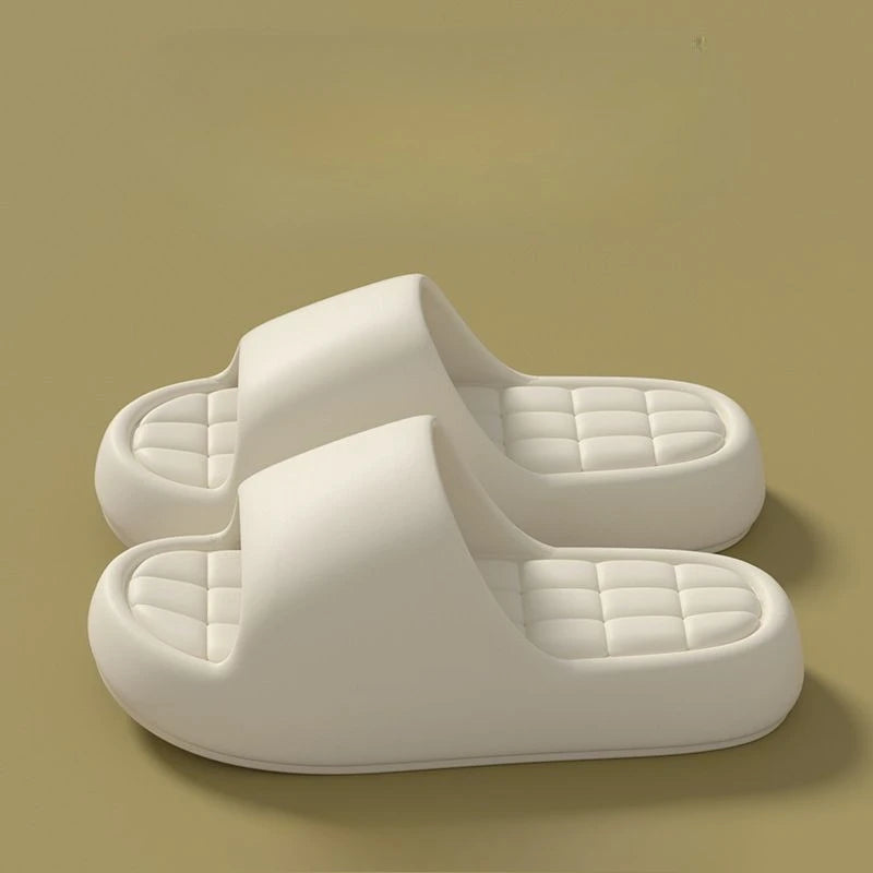 Unisex Cloud Cushion EVA Slides Thick Sole Non Slip Bathroom Slippers