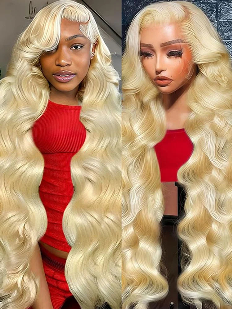 Women's 613 Blonde Body Wave HD Lace Front Human Hair Wig