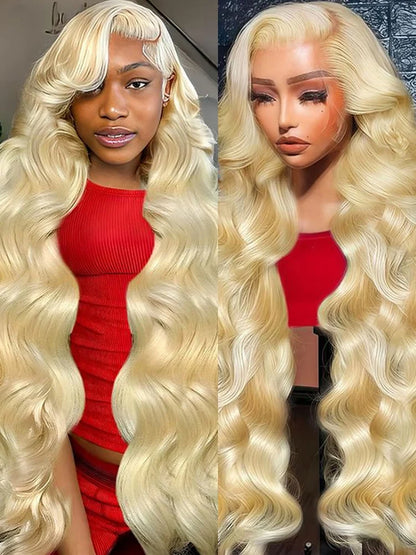 Women's 613 Blonde Body Wave HD Lace Front Human Hair Wig