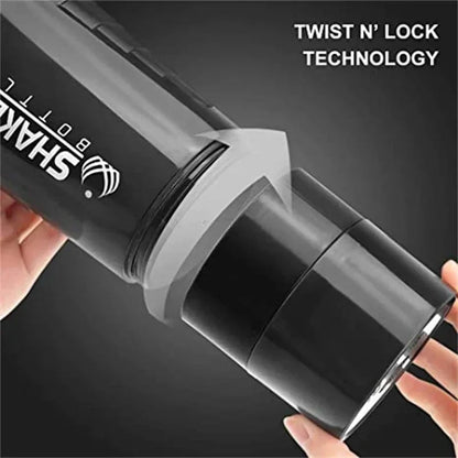 500ml 3 Layer Protein Shaker Bottle with Storage