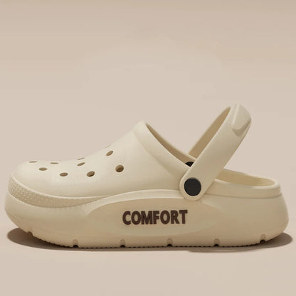Unisex Hollow Closed Toe EVA Slippers Non Slip Summer Shoes