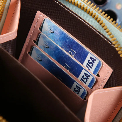 Touch Screen Cell Phone Crossbody Bag with Card Holder for Women
