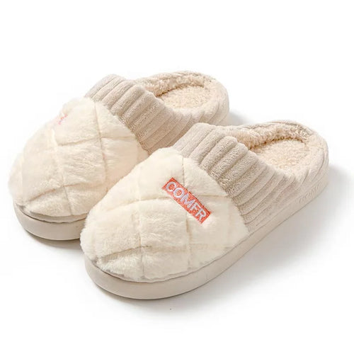 Soft Plush Winter Home Slippers for Men & Women Non Slip Indoor Shoes